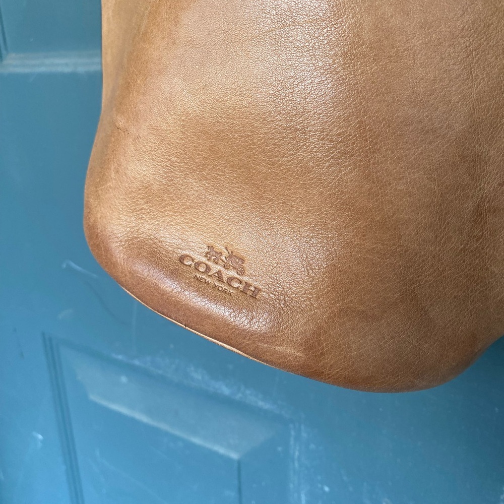 Coach Brown Leather Bucket Bag